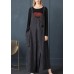 BeautifulBlack Asymmetrical Design Corduroy Cotton Sundress