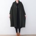 Black wool coats Loose fitting Winter coat women Winter coat